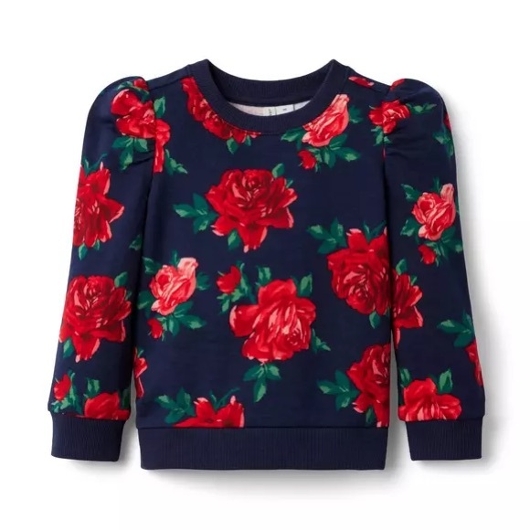 American Girl® X Janie And Jack Wrapped In Roses Party Top Girls Size 8 - Picture 1 of 4